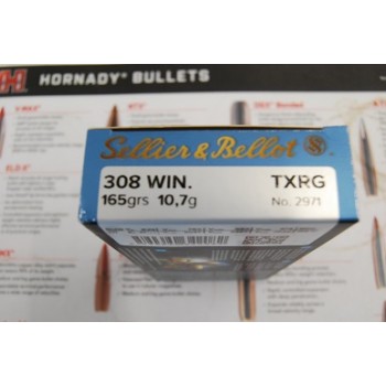 .308 Sellier + Bellot 165gr TXRG Lead Free - Box of 20 .308 Sellier + Bellot 165gr TXRG Lead Free - Box of 20